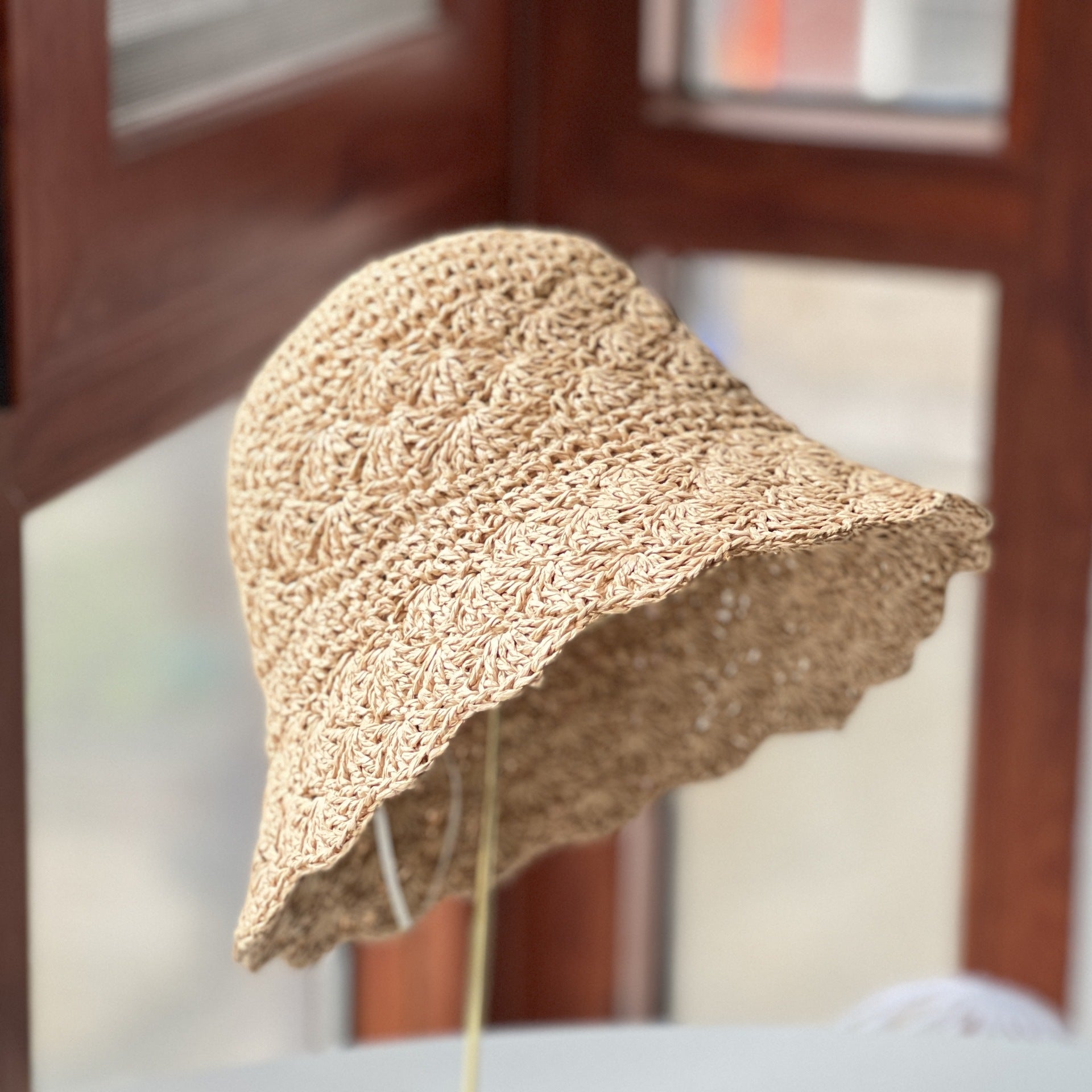 Summer Beach Sunshade Hollow Straw Hat