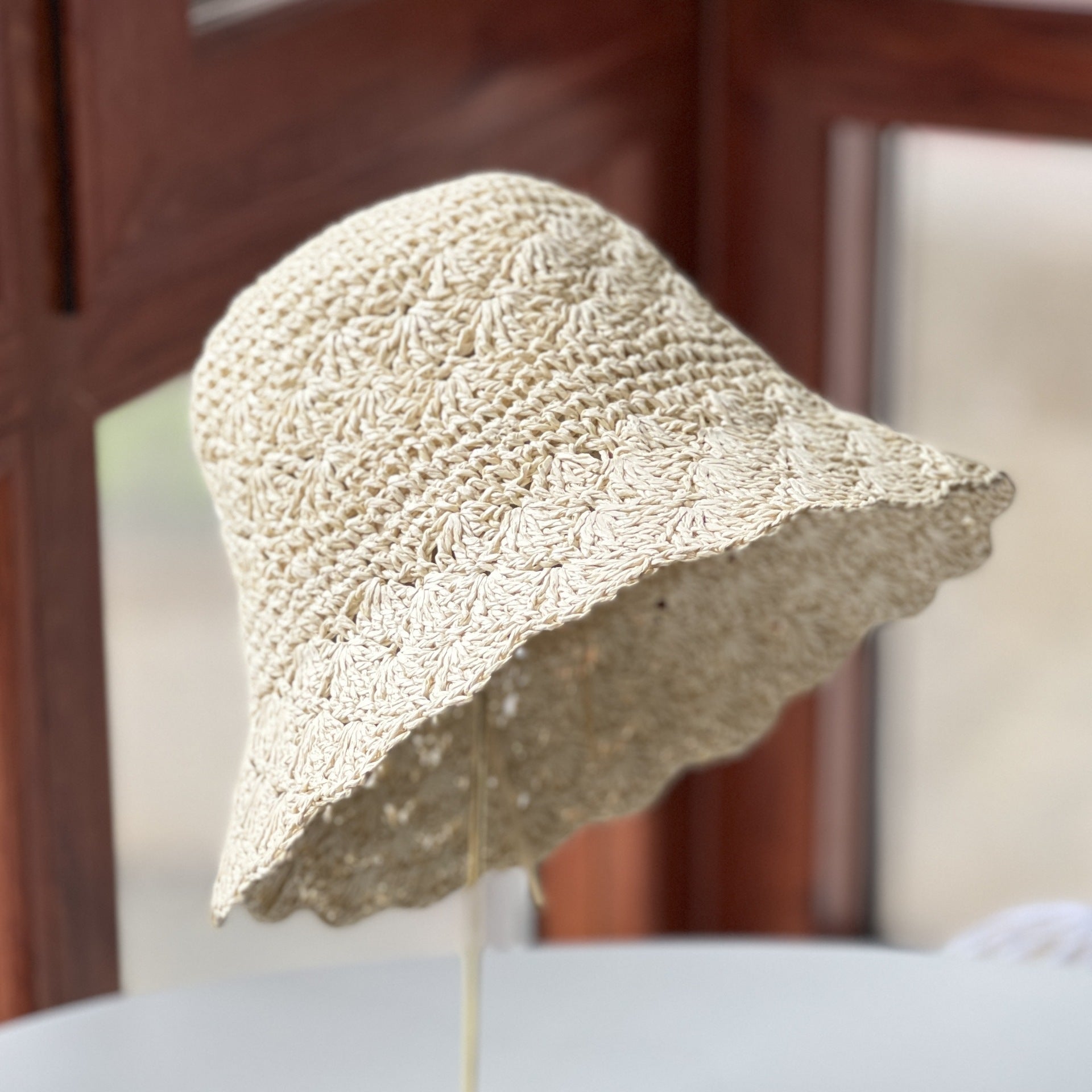 Summer Beach Sunshade Hollow Straw Hat