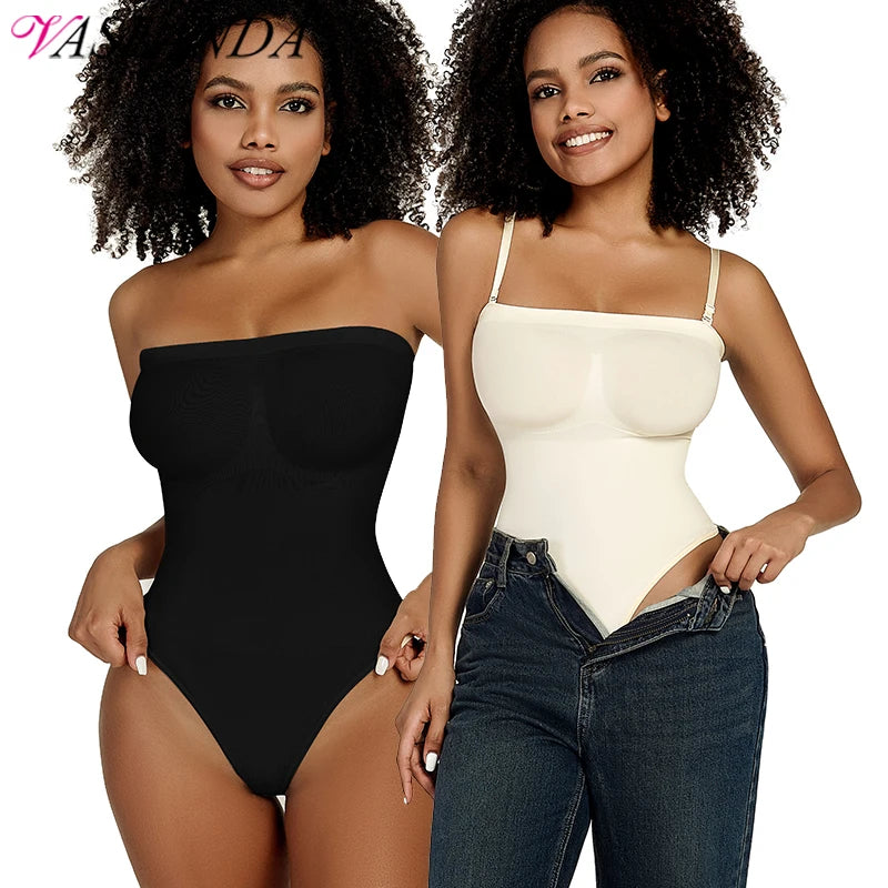 Shoulder Bodysuit Slimming Shapewear