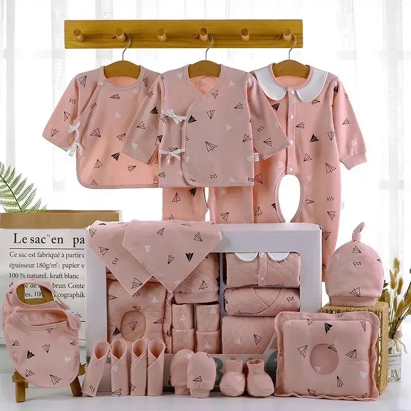 18/22-Piece Newborn Baby Clothes Sets - 100% Cotton Outfits