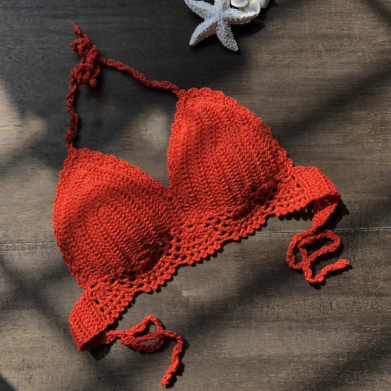 Handmade Knitting Women Bikini Swimwear