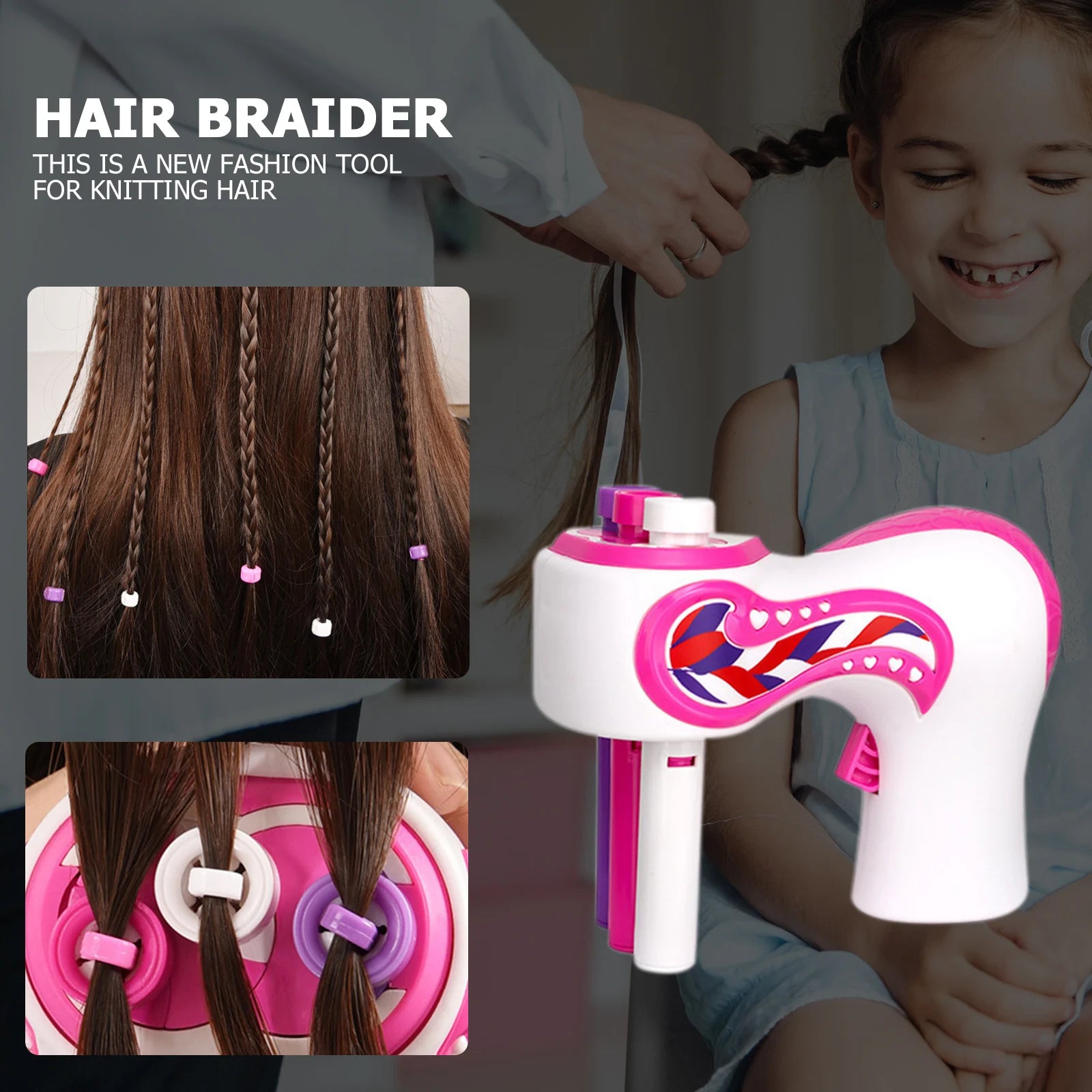 Automatic Hair Braider Electric DIY Hair Weave Machine Braiding Hair Styling Tools