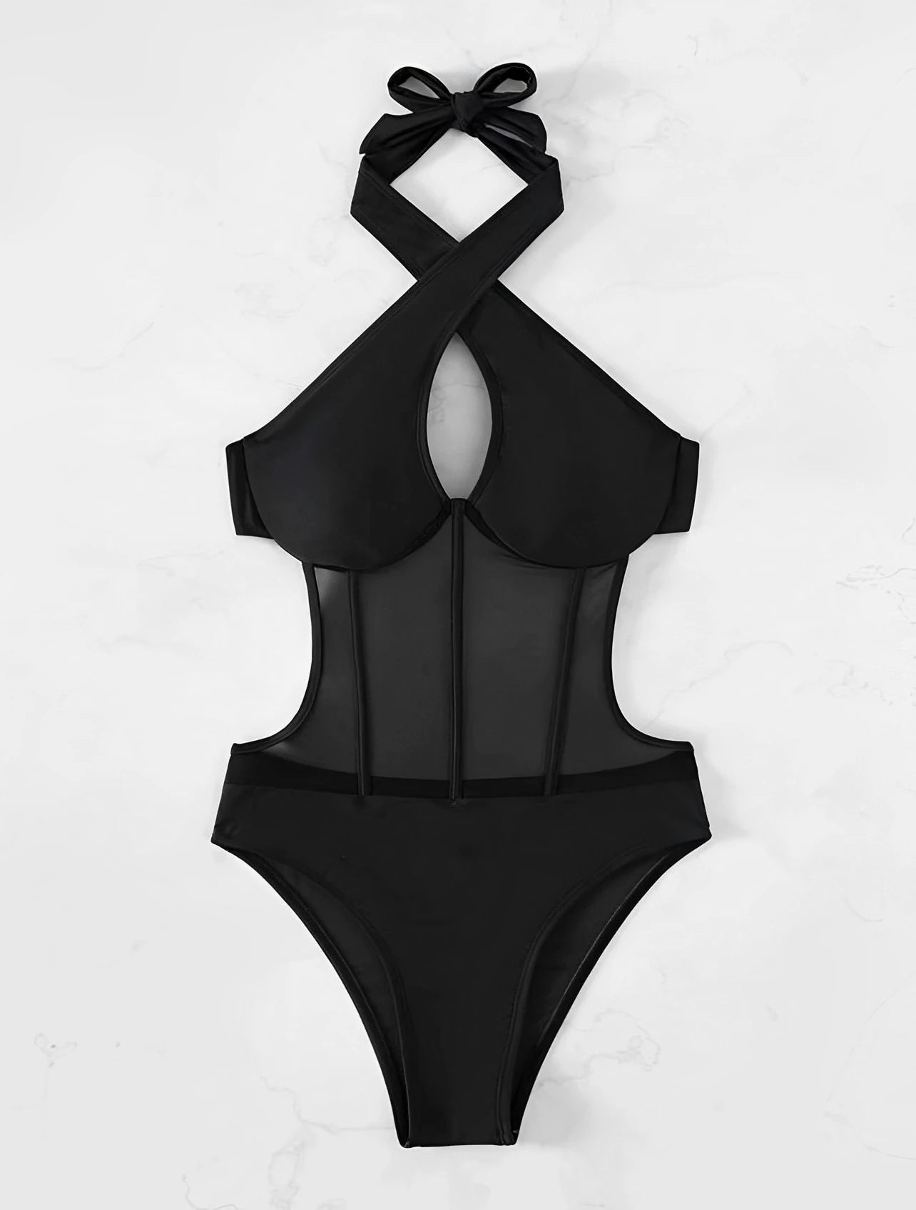 Piece Solid Swimwear