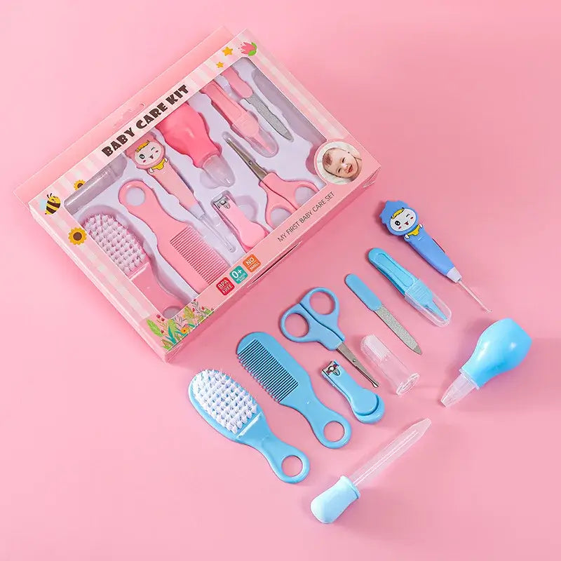 10Pcs Newborn Baby Care Kit - Nail, Hair, Health Tools