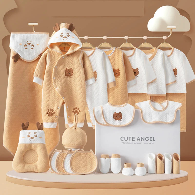 0-3 Months Newborn Unisex Dragon Clothing Set, 100% Cotton.