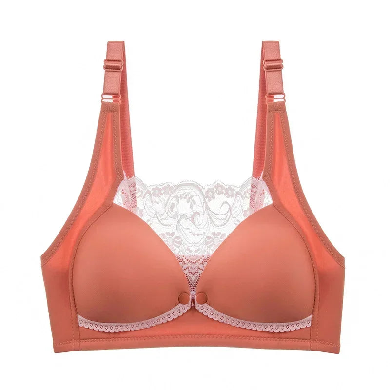 Lace Cotton Maternity Feeding Nursing Bra