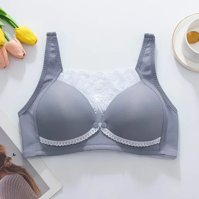 Lace Cotton Maternity Feeding Nursing Bra