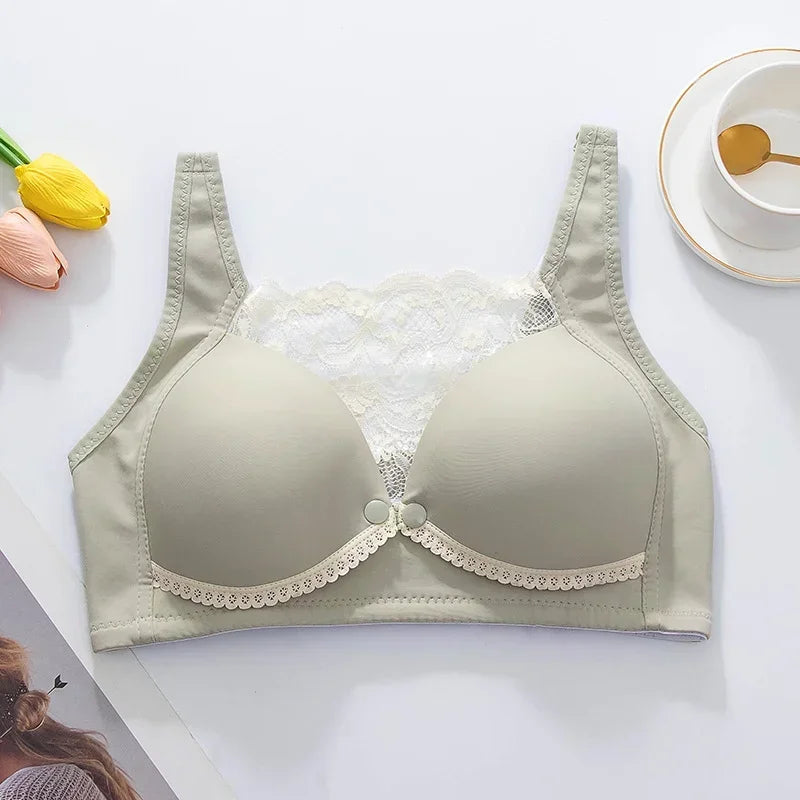 Lace Cotton Maternity Feeding Nursing Bra