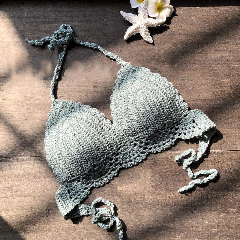 Handmade Knitting Women Bikini Swimwear